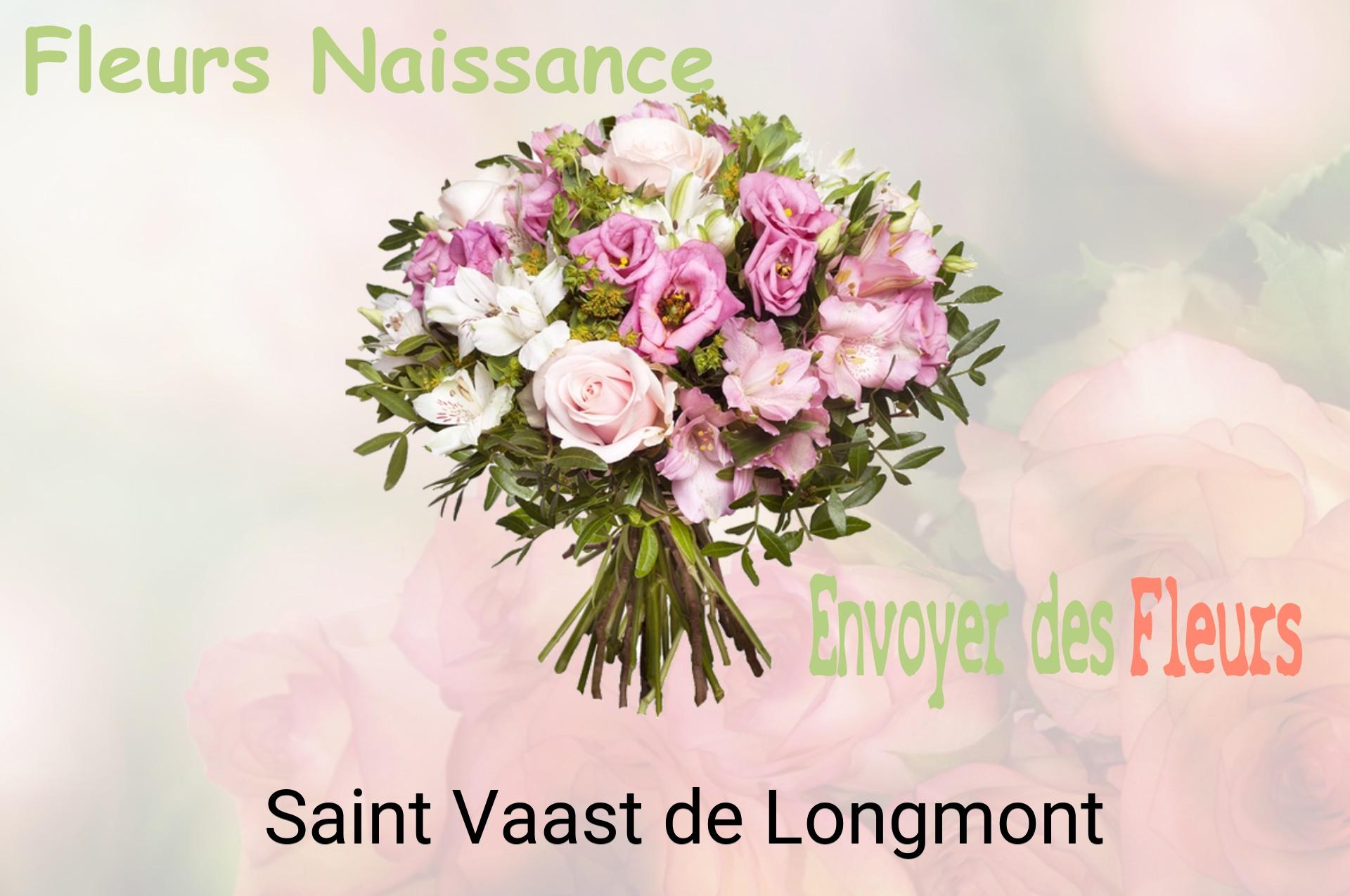 Bouquet de fleurs de naissance livré à Saint-Vaast-de-Longmont